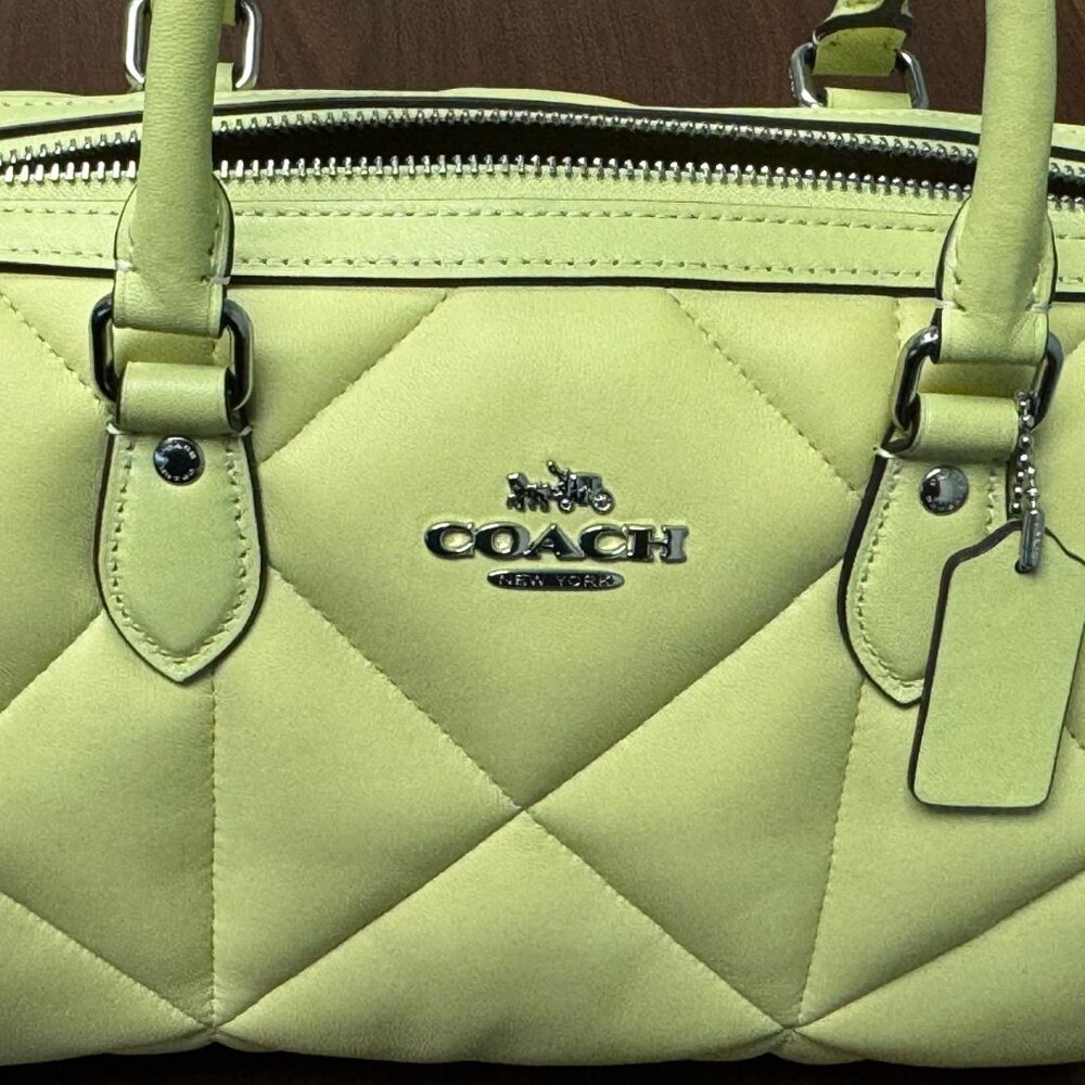 Coach Rowan Satchel Puffy Diamond Quilting - Picture 3 of 9
